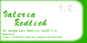 valeria redlich business card